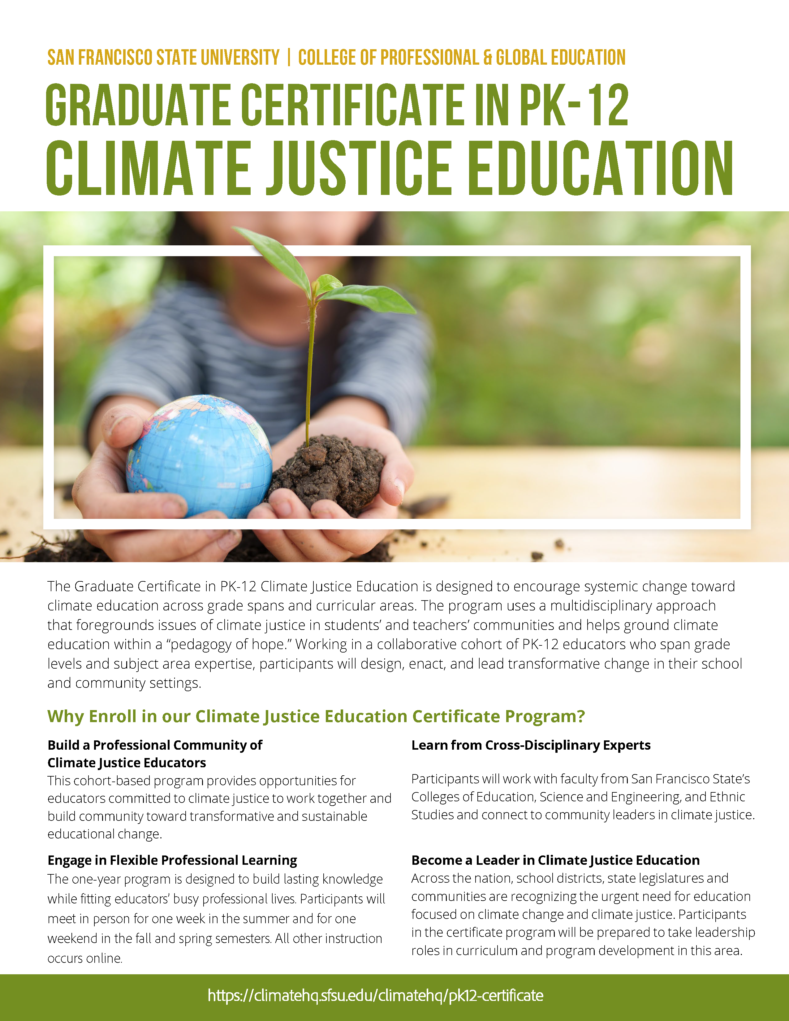 climate certificate for teachers