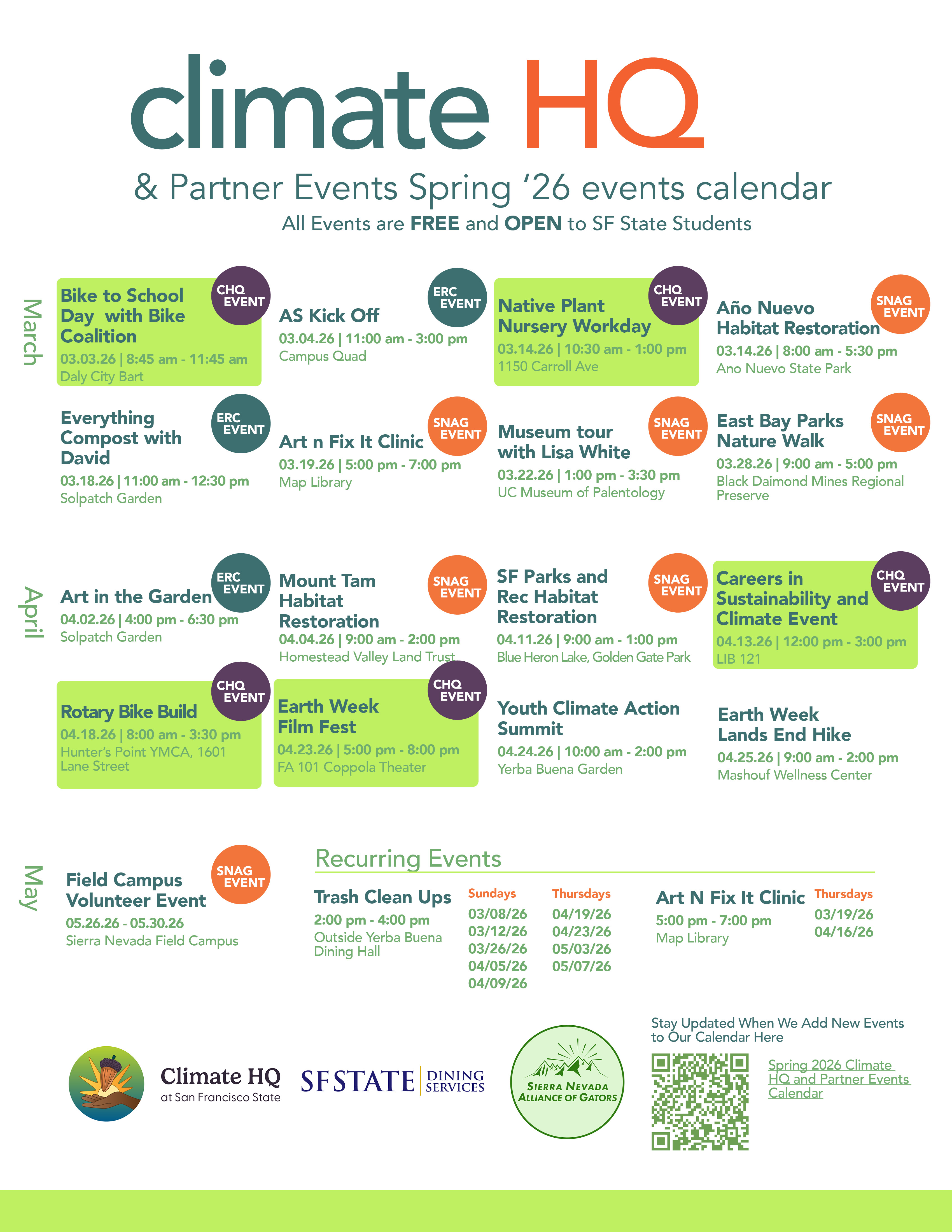 spring events calendar